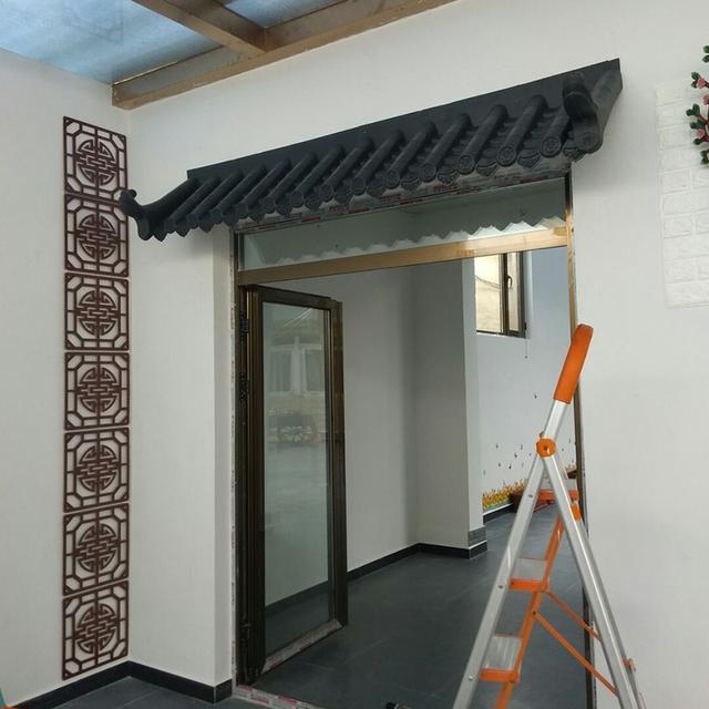 庭院仿古围墙瓦,室内门头装饰一体屋檐瓦,中式仿古一体装饰瓦