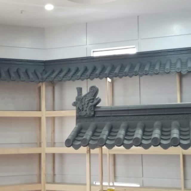 庭院仿古围墙瓦,室内门头装饰一体屋檐瓦,中式仿古一体装饰瓦